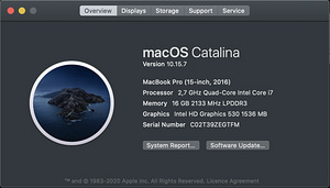 MacBook Pro (15-inch, 2016) i7, 16gb 512GB (1 foto / 3)