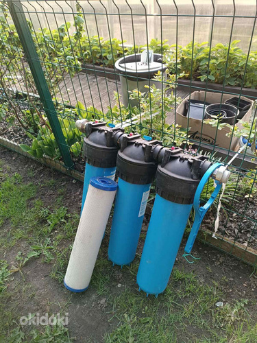 3 suurt kolbi Aquaphor Gross 20" filtri jaoks + süsi filter
