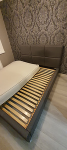 Кровать 175x215x45 с ортопедическим матрасом (3 фото из 4)
