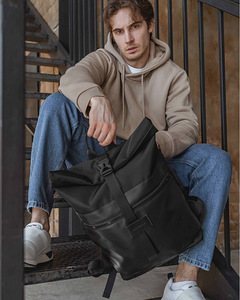Seljakott Milinal "Rolltop", must (3 foto / 6)