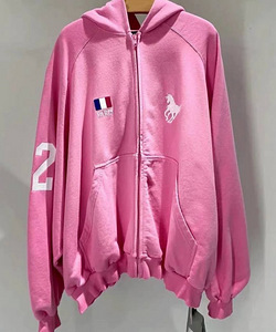 Balenciaga paris pink zip-up hoodie (1 foto / 1)