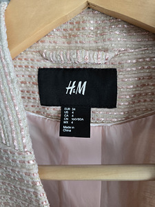 H&M roosa jakk/pintsak, suurusele 34 (4 foto / 5)