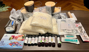Suur kinkekomplekt koduste küünalde valmistamiseks (1 foto / 4)