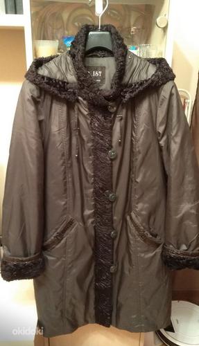 Женское зимнее пальто с капюшоном, размер XL-XXL (фото #7)