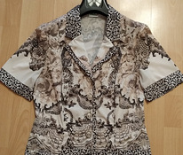 Блузка с лацканами; размер 44 / XL