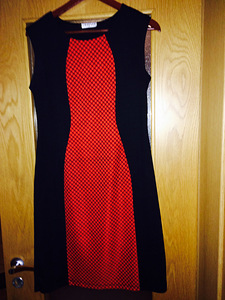 Черно-красное платье, размер 38-40