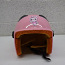 Детский мотоциклетный шлем для девочек розовый зайка (фото #1)