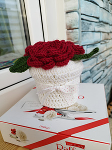 Вязаные розы (3 фото из 5)