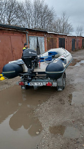 Paadikomplekt Honda Honwave T40 + Tohatsu 9.8 + Respo haagis (1 foto / 7)