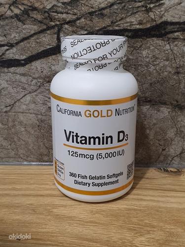 D3, d vitamiin, 5000 RÜ, 360 kaplsidi (foto #1)