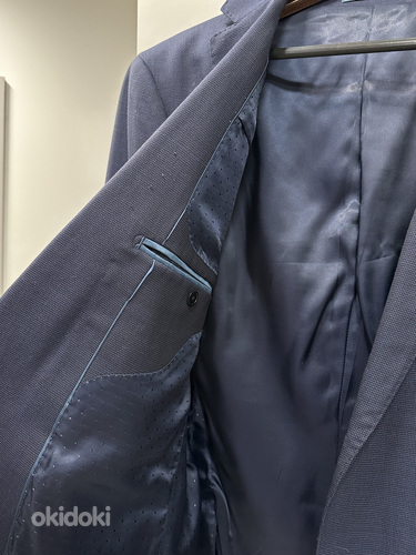 Cortefiel синяя мужская куртка на пуговицах (54s или XL) (фото #4)