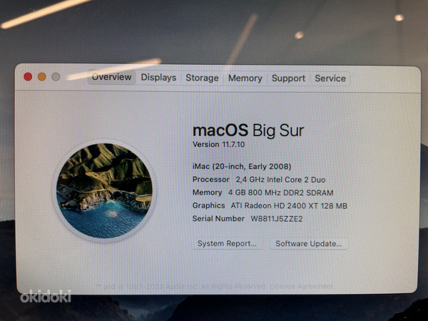 Apple iMac 20" (начало 2008 года) (фото #3)