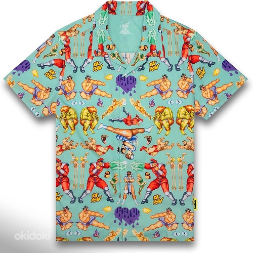Twitch x Street Fighter Woven Short Sleeve tsärk S