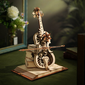 ROKR Magic Cello Mechanical Music Box 3D Wooden Puzzle (1 foto / 6)