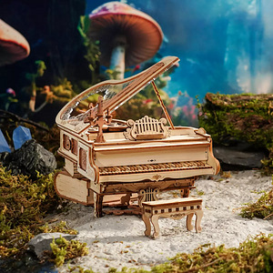 ROKR Magic Piano Mechanical Music Box 3D Wooden Puzzle (1 foto / 7)