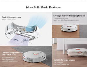Robottolmuimeja Xiaomi Roborock S5 MAX valge, uus, gar. 2 a (3 foto / 10)