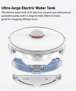 Robottolmuimeja Xiaomi Roborock S5 MAX valge, uus, gar. 2 a (4 foto / 10)