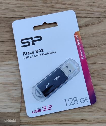 Uus USB 3.2 mälupulk SP Blaze 128 GB (foto #1)
