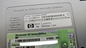 Sülearvuti HP Pavilion DV4000 (4 foto / 4)