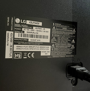 43-tolline televiisor LG 43LF540V (2 foto / 2)