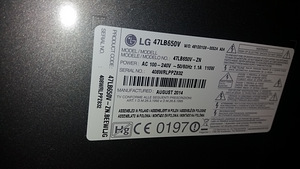 Teler LG 47'' varuosadeks (2 foto / 3)