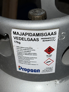 MAJAPIDAMISGAAS, VEDELGAAS koos ballooniga (17kg) (1 foto / 4)