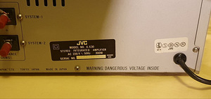 JVC A-X30 Stereo Integrated Amplifier (7 foto / 9)