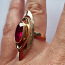 585* kuld, väga eriline rubiiniga sõrmus 7.08g, suurus 17.5 (foto #3)