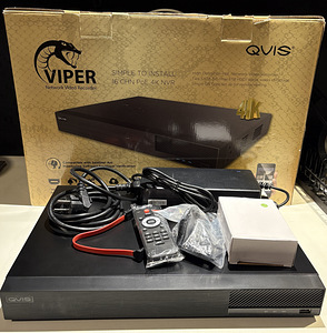 Видеорегистратор NVR QVIS VIPER-NVR-4K-16BB 2x4TB (1 фото из 2)