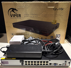 Видеорегистратор NVR QVIS VIPER-NVR-4K-16BB 2x4TB (2 фото из 2)
