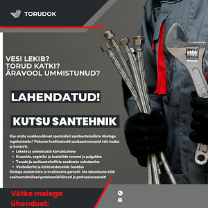 Santeenused, torumees, torutööd, santehnik. (1 foto / 2)