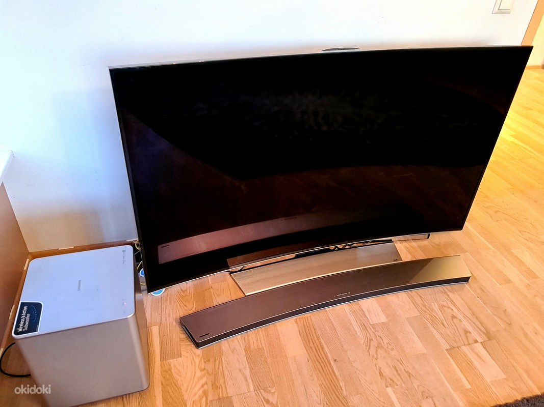 ТЕЛЕВИЗОР SAMSUNG (UHD, 4K, 65", изогнутый, 3D, + SOUNDBAR) + САБВУФЕР ...