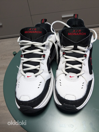 Nike Air Monarch IV White Black Red