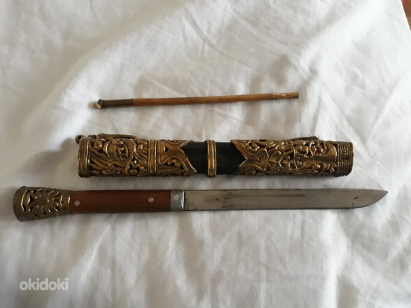 Азиатский нож старинный антиквариат