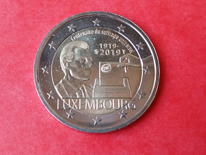 Люксембург 2 евро, 2019 (1 фото из 1)