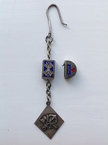 Tsaari-Venemaa. Nimeline hõbedane ohvitseri medaljon.
