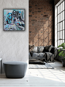 Maal lõuendil, akrüül, 50×50 cm (2 foto / 4)