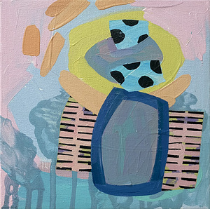 Abstraktne maal, akrüül lõuendil, 20×20 cm (1 foto / 3)