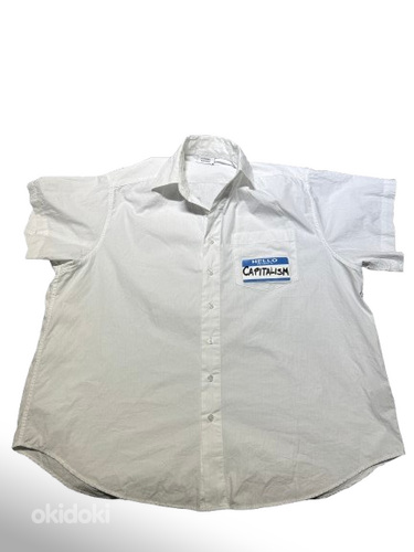 VETEMENTS Hello My Name Is Capitalism Рубашка