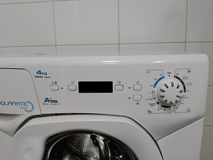 Väike ja puhas pesumasin Candy Aquamatic. (2 foto / 7)