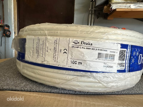 Elektrikaabel Draka 4G1,5 100m – uus