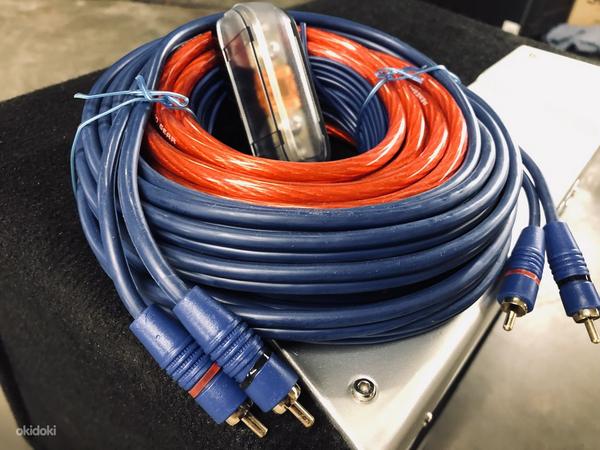 Gas сабвуфер 600w + усилитель Magnat + комплект кабелей (фото #2)