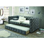 Кровать/диван-кровать 90x200 серый бархат (фото #1)