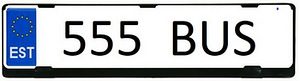 Reg.NR "555 BUS"