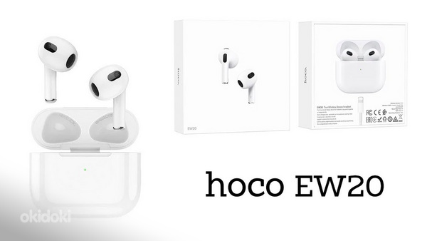 Airpods 3 lux копия Hoco EW20 White наушники