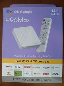 ТВ БОКС H96 Max Allwinner H313 4K Ultra HD Android 14.0
