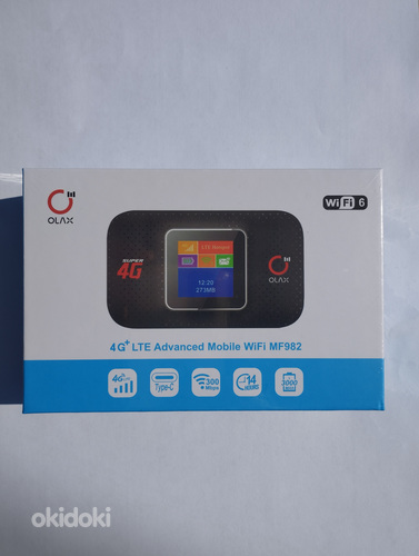OLAX MF982 4G + LTE WiFi роутер MiFi с LCD экраном карманный