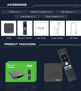 2026 Smart TV Box Z8 Pro Y5 4K 8K 4GB/32GB DDR4 Android-14 (3 фото из 5)