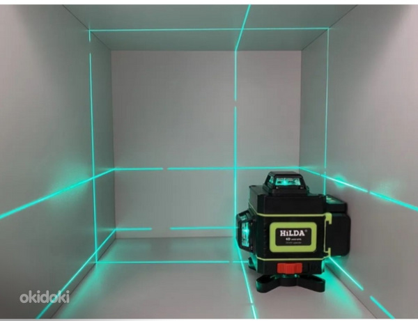 Շինարարական լազերային մակարդակ (նիվելիր) 4D 16 գծեր 360 աստիճան, կոմպլեկտում 2 մ...