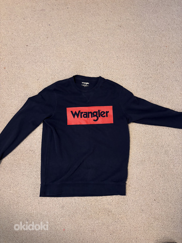 Wrangler tumesinine kampsun suure logoga rinnal
